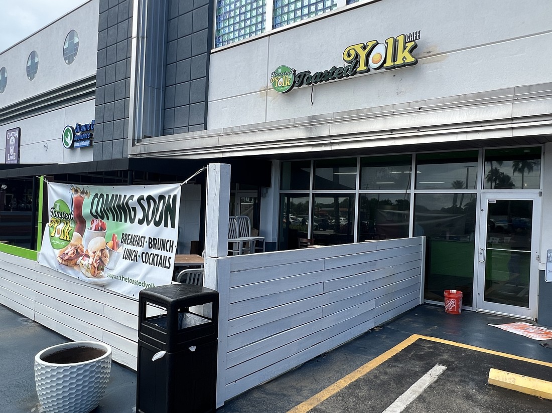The Toasted Yolk Cafe is at 725 Atlantic Blvd., Suite 6,in the North Shore shopping center in Atlantic Beach.