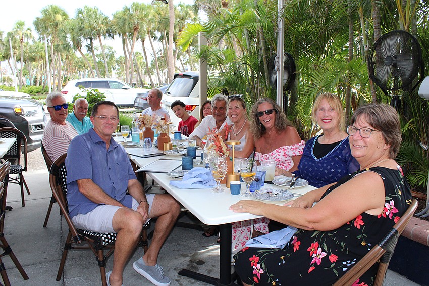 Patrons take in the live music as part of 