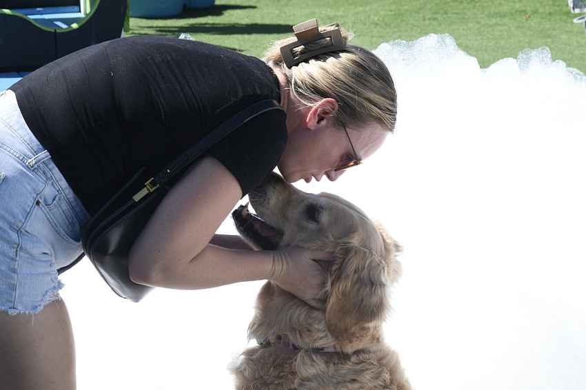 Ashley Olbrych and her dog Paczki