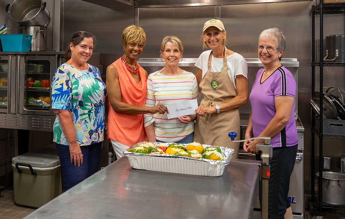 The Grand Haven Women's Club donates $2,000 to Palm Coast United Methodist Church. Courtesy photo