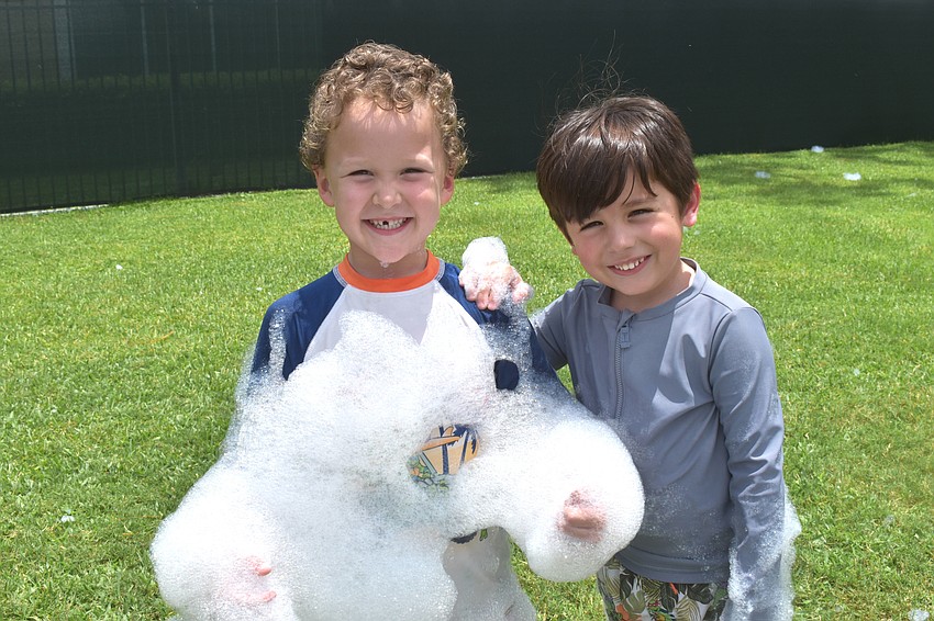 Bradenton residents Landon Schorn, 5 and Luca Breyer-Bonilla, 5