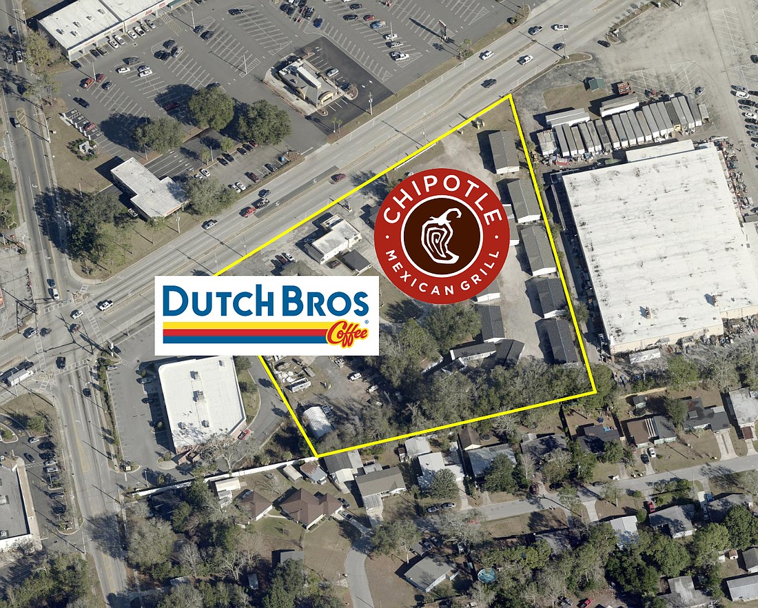 Chipotle Mexican Grill, Dutch Bros Coffee and future construction are planned at southeast Normandy Boulevard and Fouraker Road in West Jacksonville.