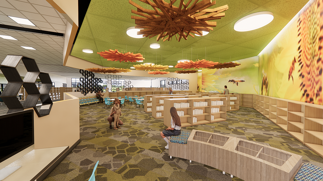 Horizon West Library will feature a nature theme inside and outside the library.