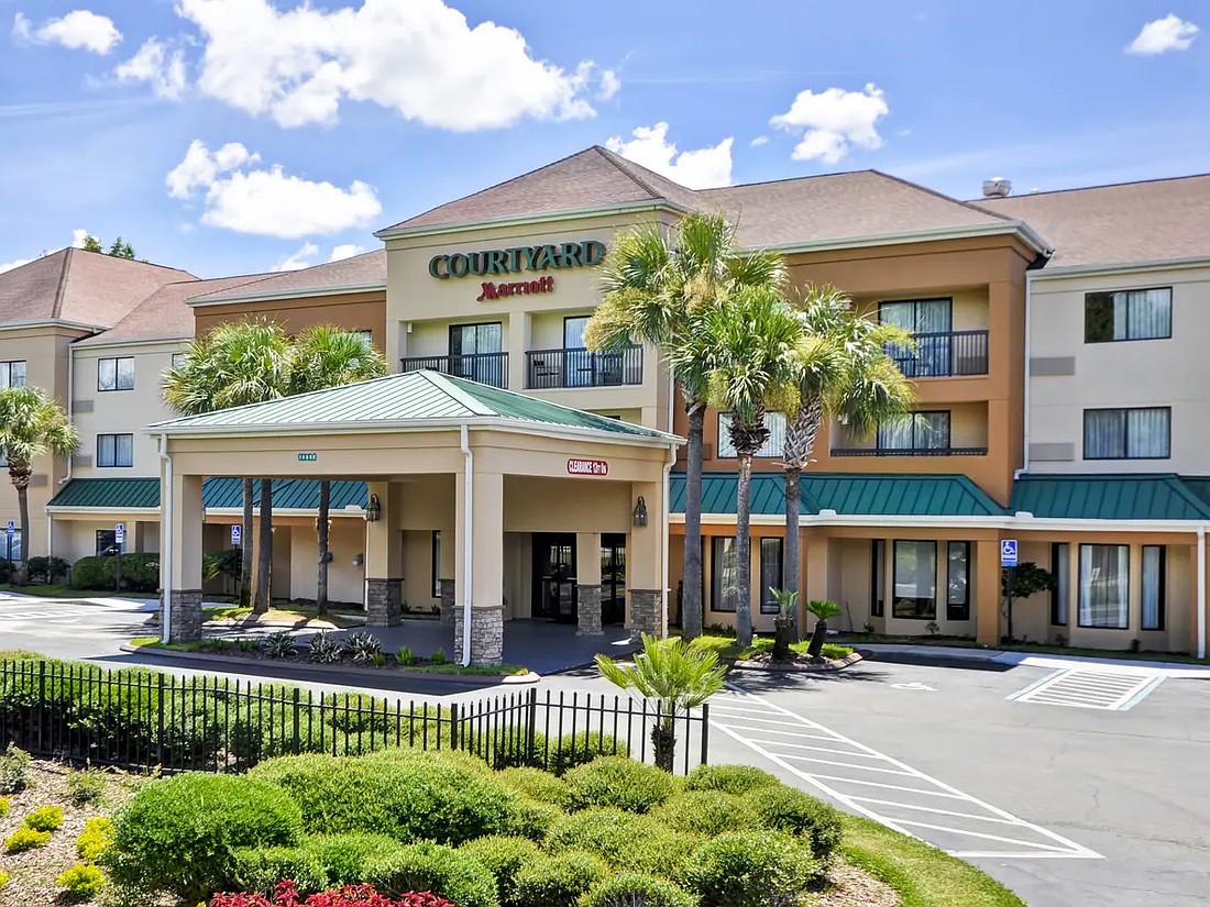 The Courtyard Jacksonville Airport Northeast hotel at 14668 Duval Road.