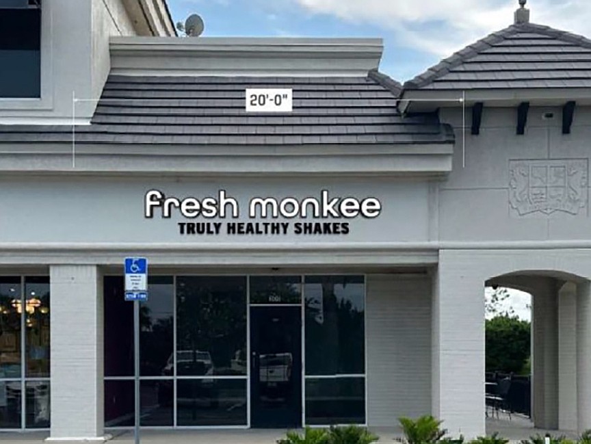 Fresh Monkee is planned at 330 A1A N., Suite 300, in the Shoppes of Ponte Vedra,