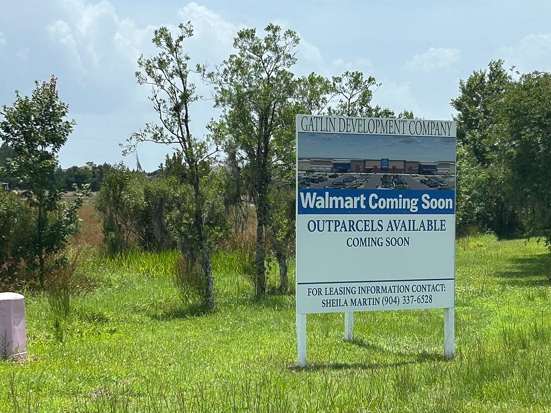 A Walmart Supercenter is at 3405 International Golf Parkway in St. Johns County.