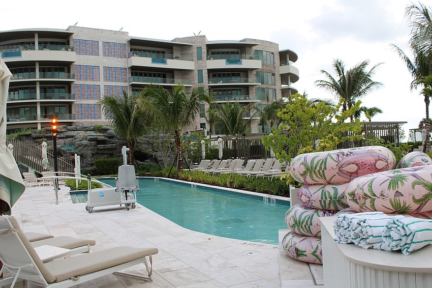 Tour guides highlighted the water-based fun available at the St. Regis Longboat Key Resort, including the winding river.