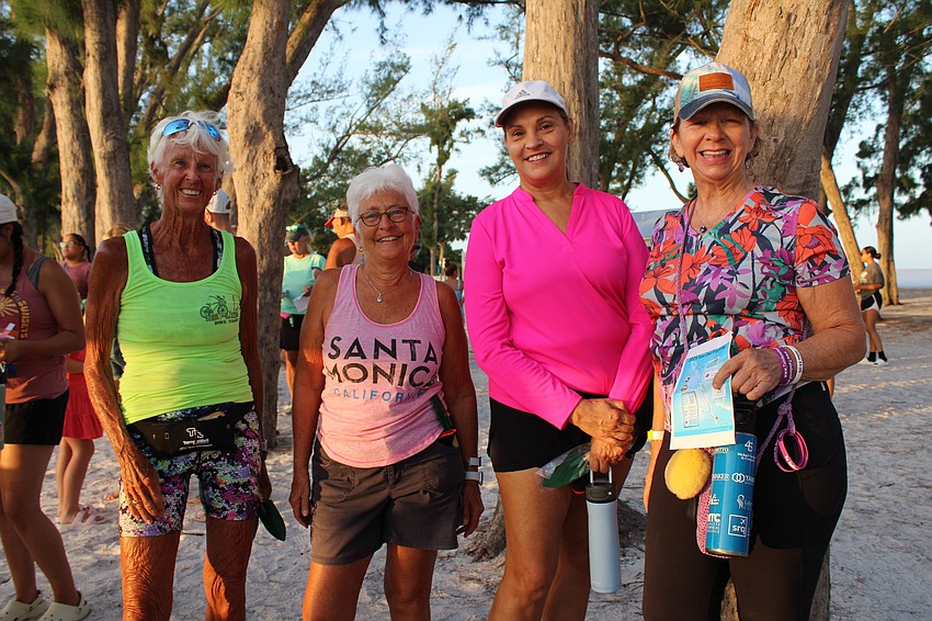 Volunteers Sandy Meneley, Judy Flowers, Wanda Thoreson and Christine Olson said there is no better way to meet new people than to join a community effort like the sea oat planting on Saturday at Anna Maria Island. Participants came from Longboat Key, Sarasota and beyond.
