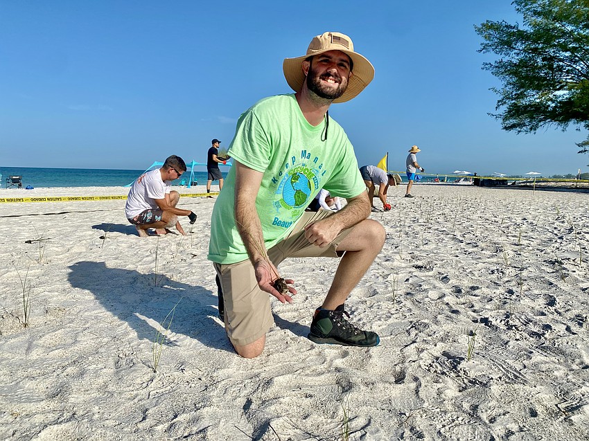Richard Larsen, a county forester with the Florida Forest Service, said if the conditions work out, up to 95 percent of the sea oat seedlings planted on Saturday could take root.