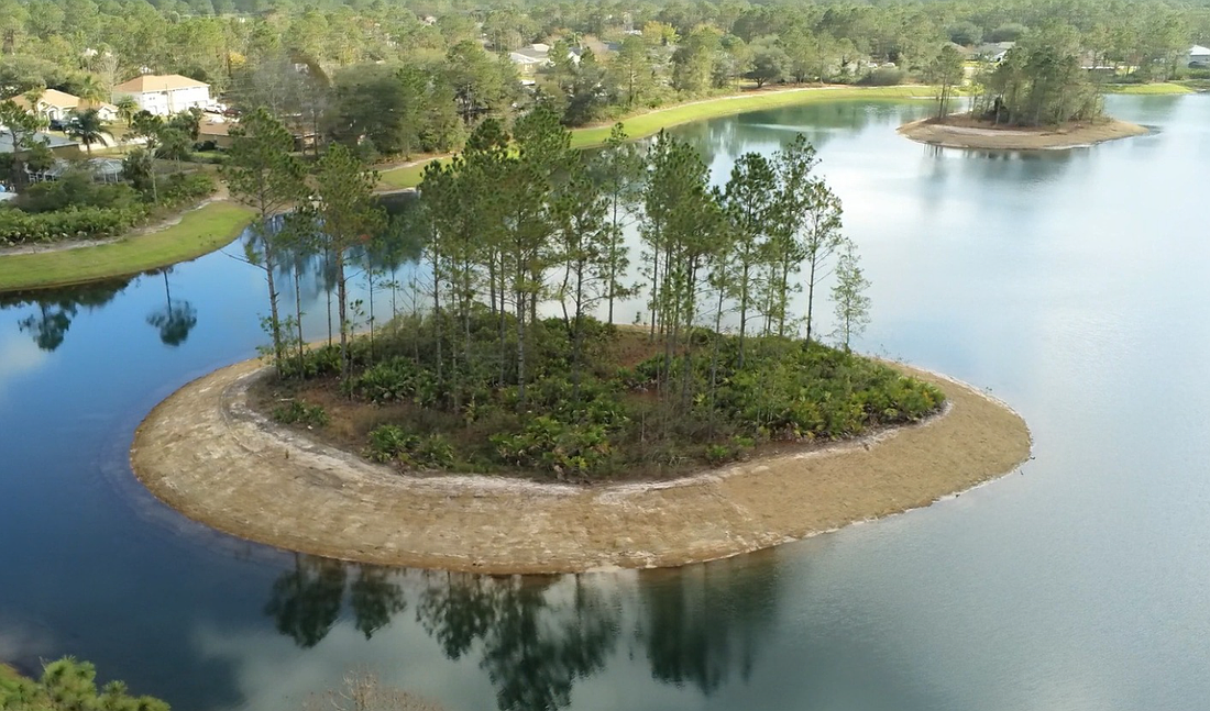 One of the new lakes in the London Waterway expansion project. Courtesy of Palm Coast