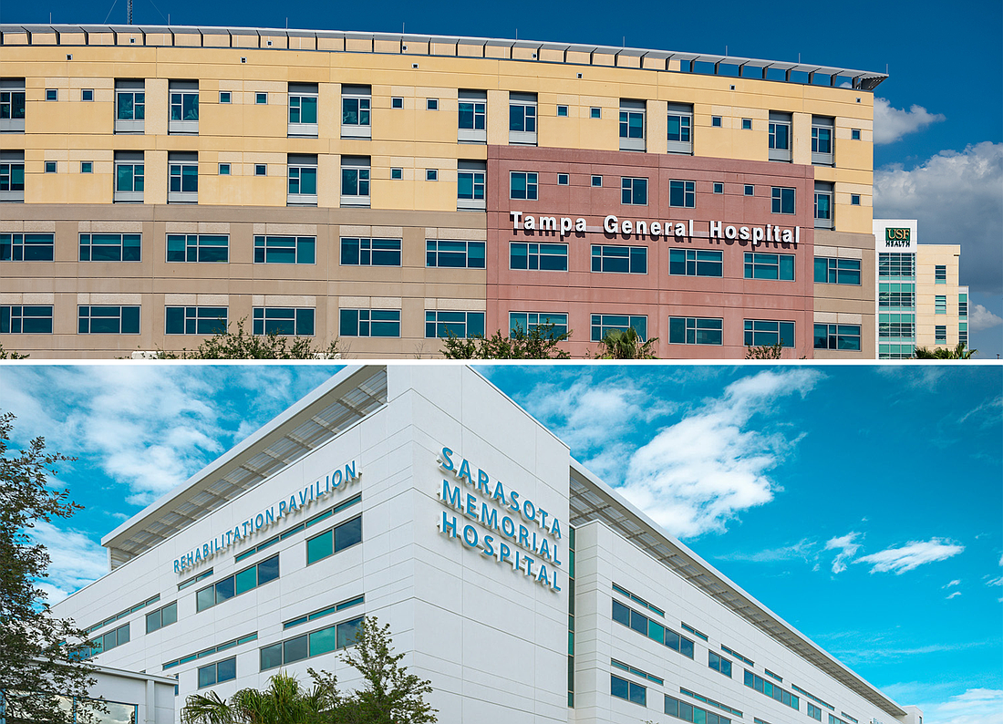 Tampa General Hospital; Sarasota Memorial Hospital