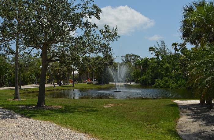 Joan Durante Park entrance.