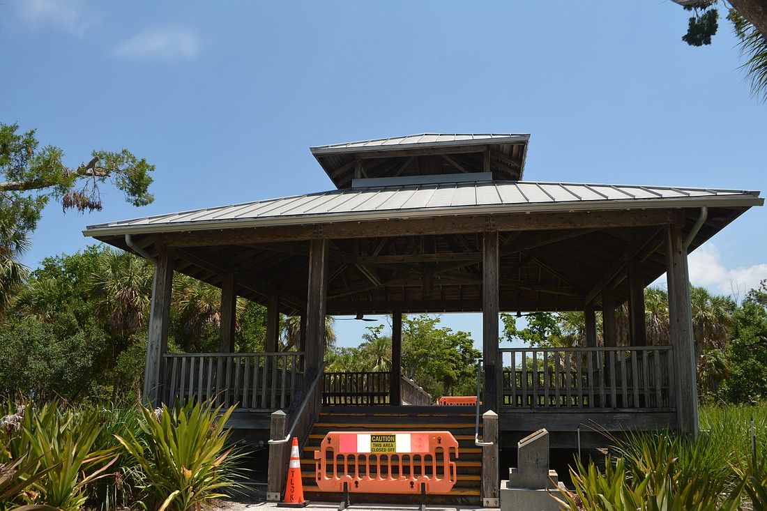 Gazebo at the Joan Durante Park, Longboat Key.