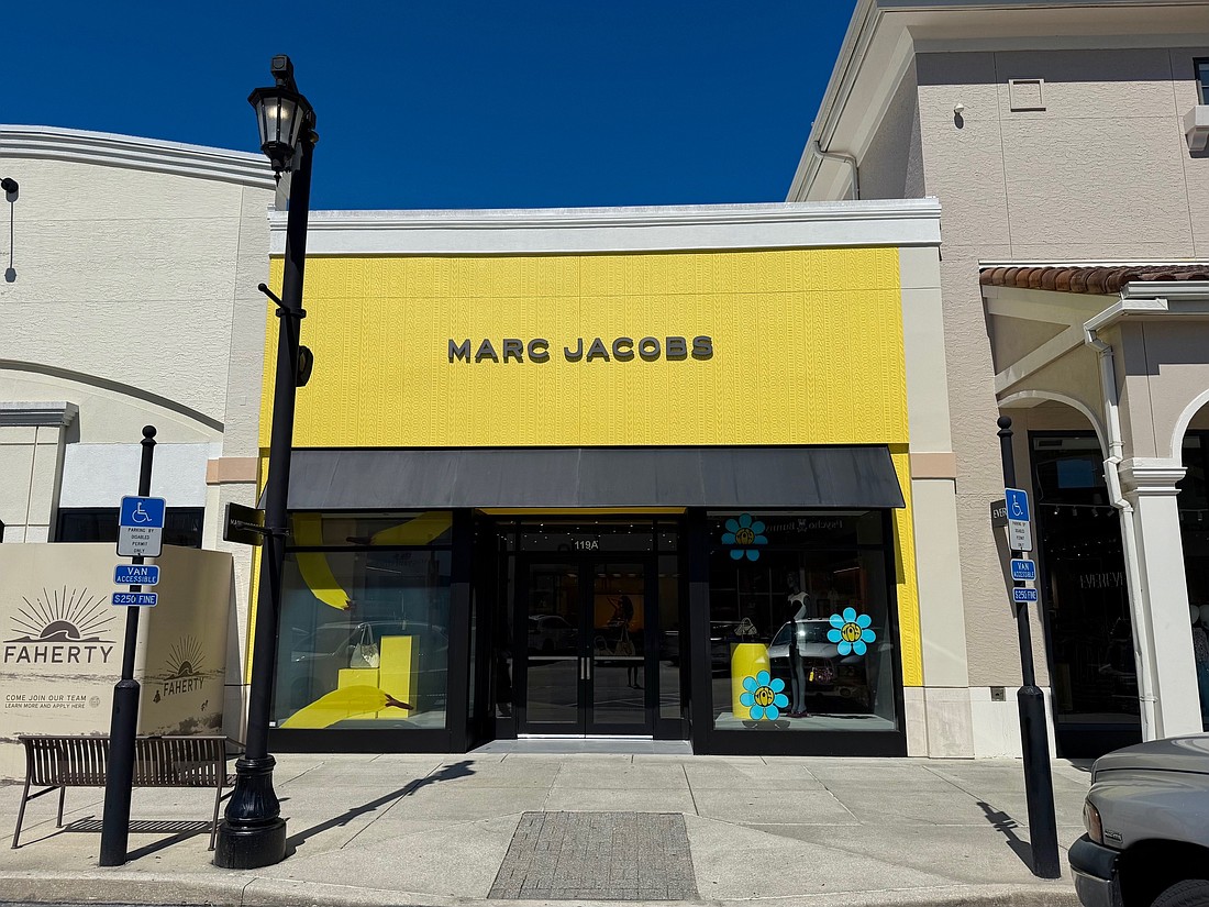 Fashion designer Marc Jacobs at 4812 River City Drive, Unit 119, next to Brooks Brothers and across from Vineyard Vines in St. Johns Town Center.