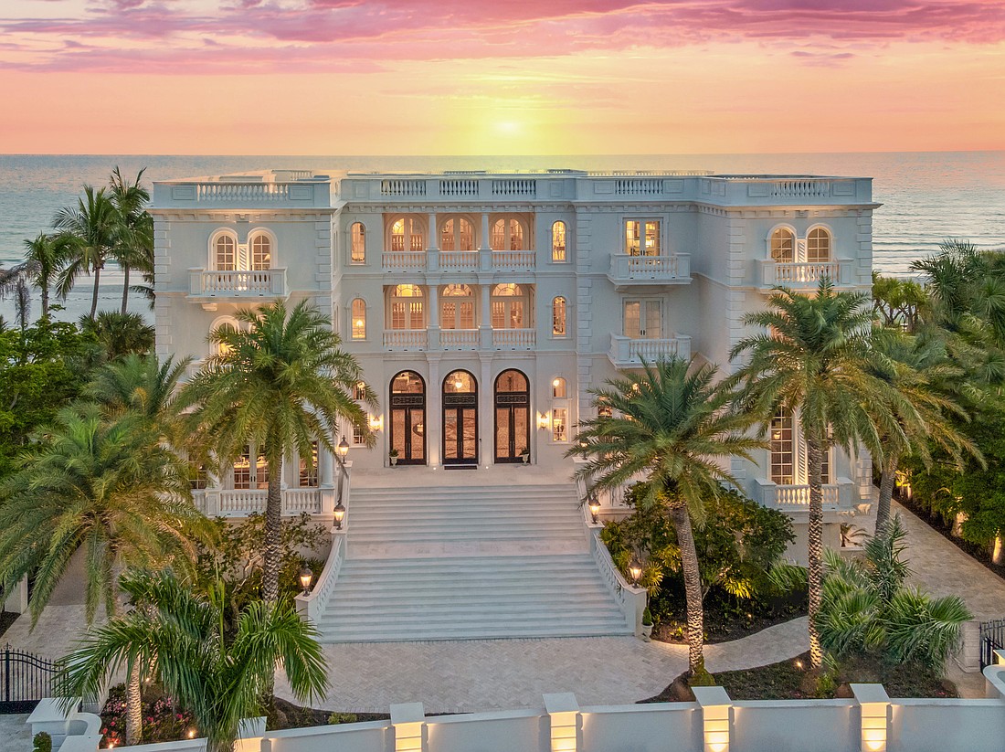 845 Longboat Club Road has more than 19,000 square feet of interior living space.