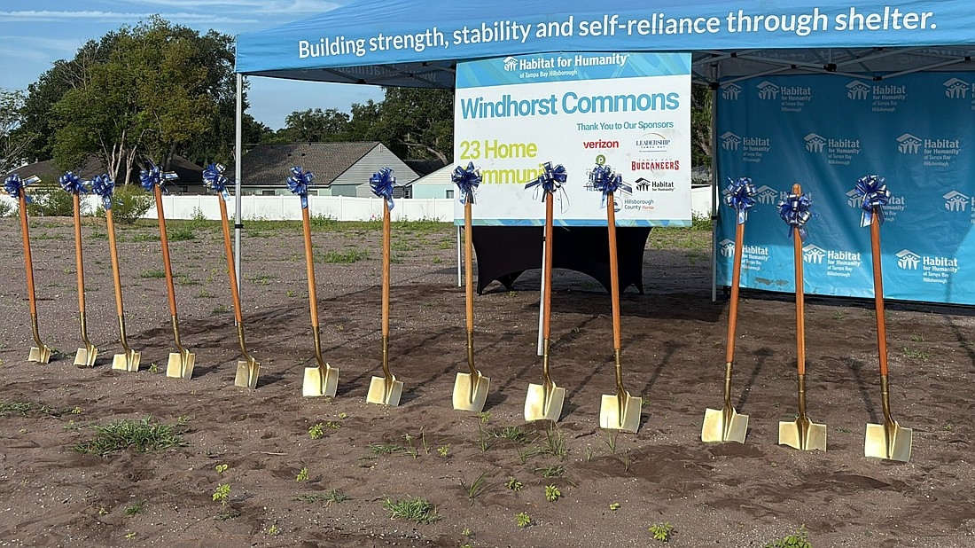 Construction has started on a 23-home affordable housing community in Brandon.