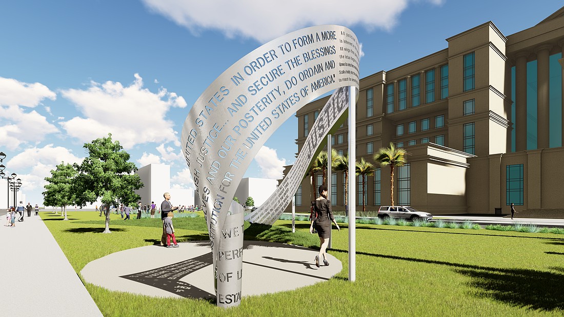 The plan for “These Truths” includes writings from the foundational texts of American democracy, such as the preamble to the U.S. Constitution and the Bill of Rights.