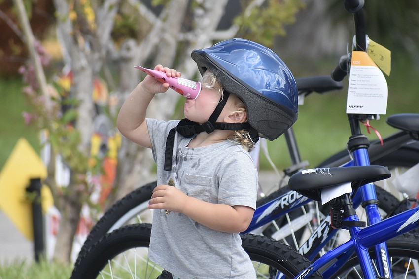 Fisher Taaffe, 2, enjoys a popsicle.