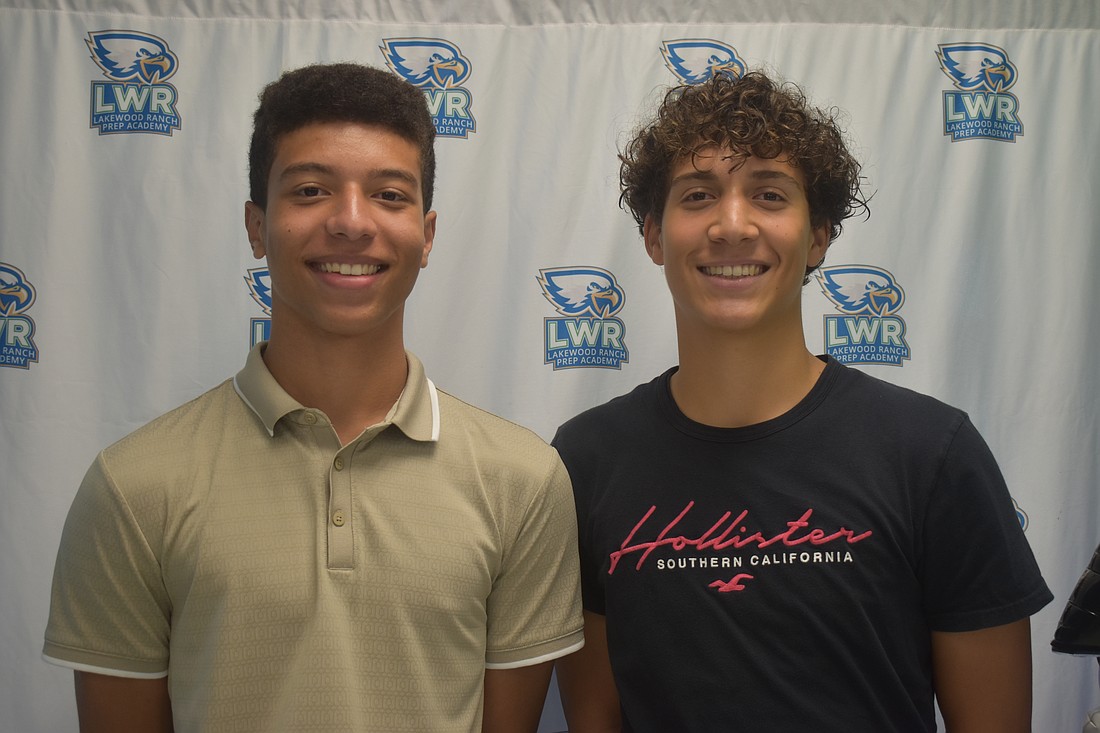 Lakewood Ranch residents Shaun Ulstad and Andrew Cordani are eager to start their senior year at Lakewood Ranch Preparatory Academy, which is one step closer to a potential future at MIT.
