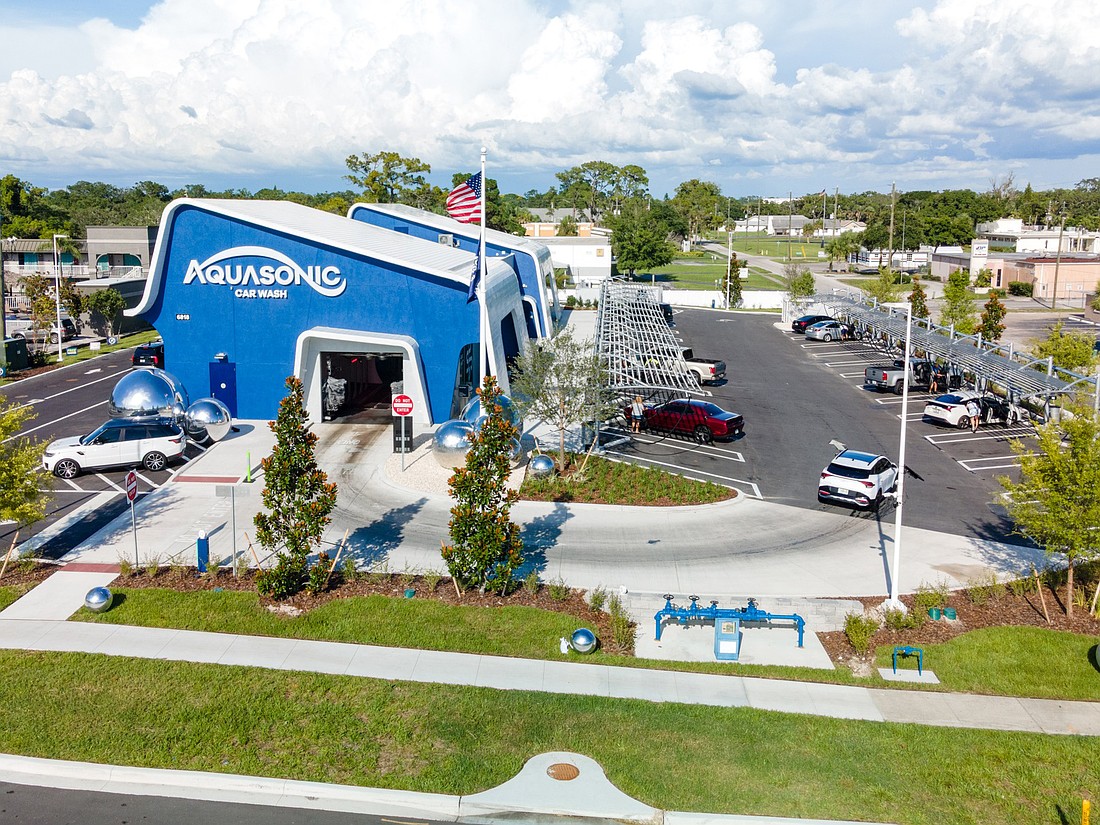 The AquaSonic automated express car wash in New Port Richey opened in June.