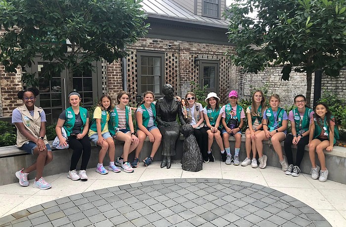Girl Scouts of Gulfcoast Florida visiting the Juliette Gordon Low Birthplace Museum in Savannah, GA