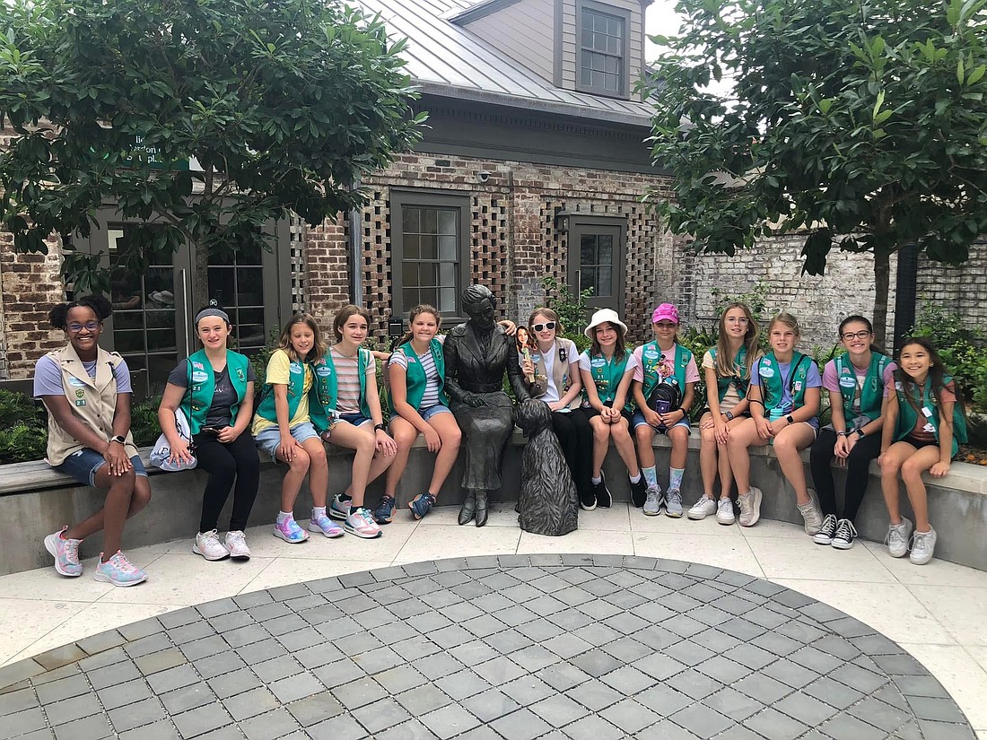 Girl Scouts of Gulfcoast Florida visiting the Juliette Gordon Low Birthplace Museum in Savannah, GA