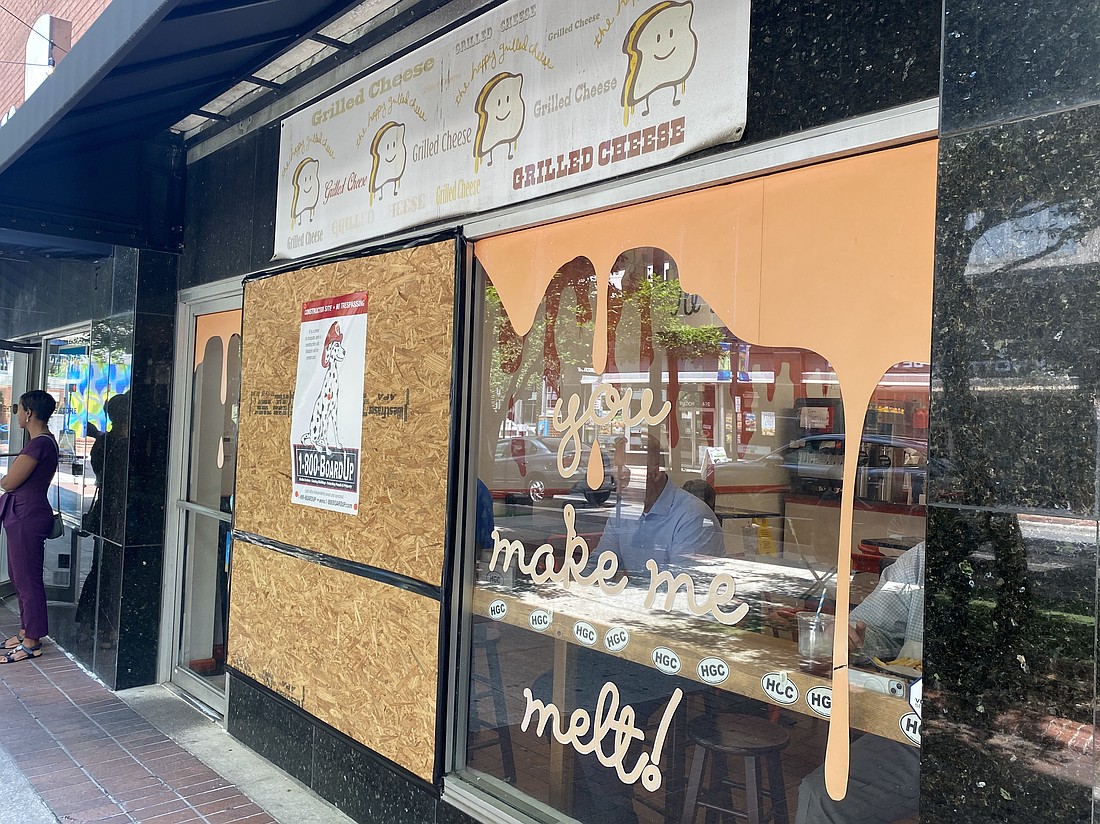 The Happy Grilled Cheese at 219 N. Hogan St., shown Aug. 6, is closing.