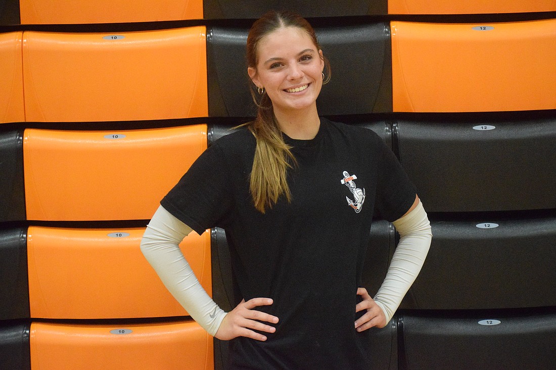 Sarasota High junior Sydney Mullen is learning how to play libero for a new-look Sailors volleyball team.