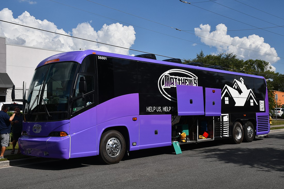 The first sleeper bus will soon be available in Brevard County. 
"Helps us, help them, help themselves."