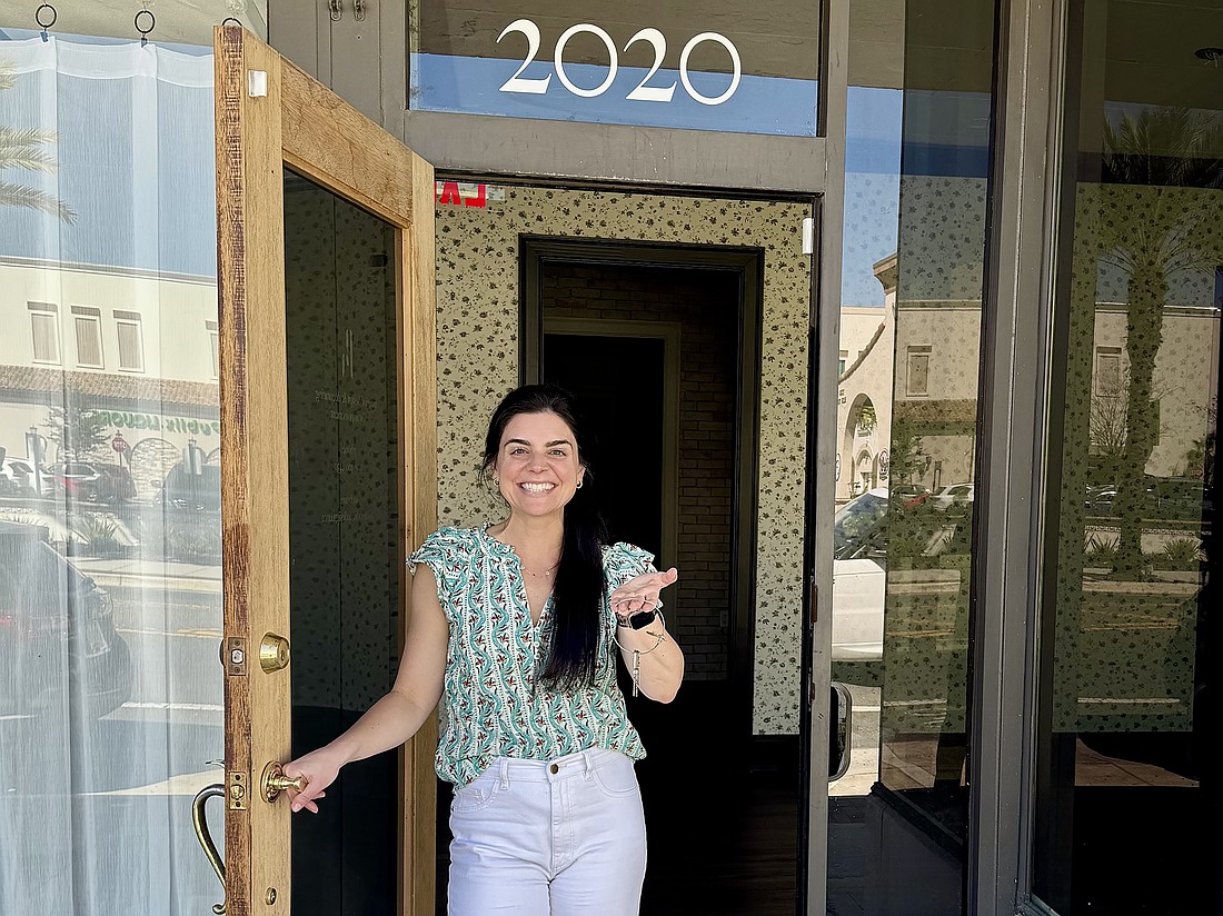 Michelle Clipp is shown after signing a lease for space at 2020 Hendricks Ave., where she plans to open the first Jacksonville location of the Alabama-based cookie company Cookie Fix in October.