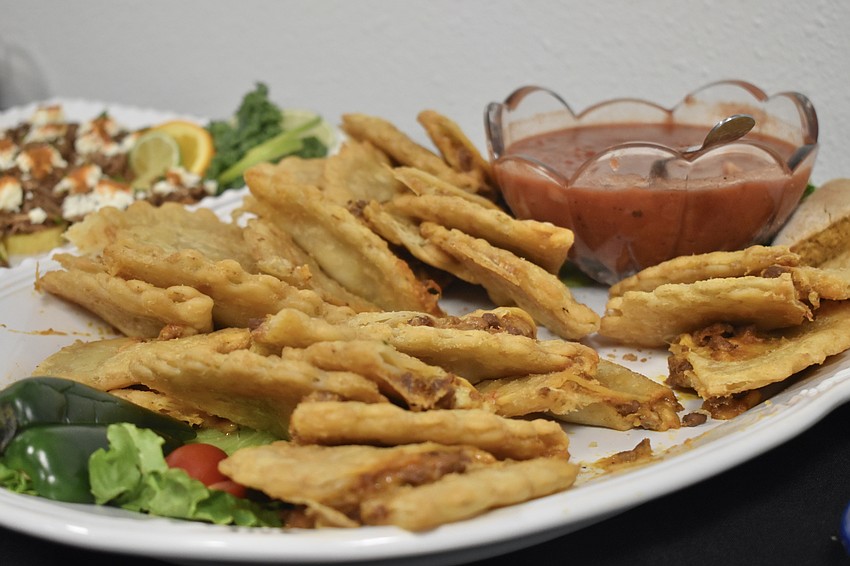 Food from Chef Mike was offered at the event.