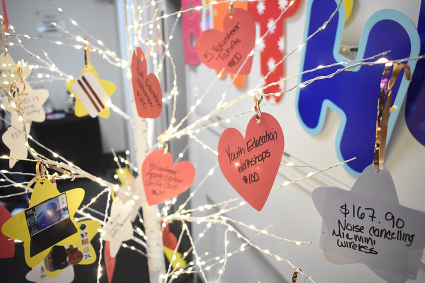 Attendees were encouraged to bring gifts for the volunteer staff.