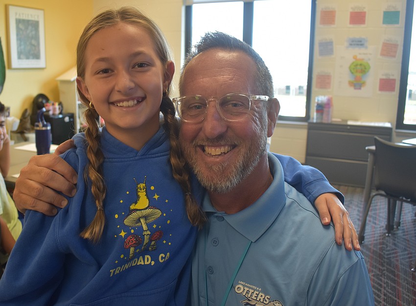 Anelise Brannon, a fifth grader at Lake Manatee, is like family to Todd Richardson and he refers to her as his niece. Their families have known each other for 30 years.
