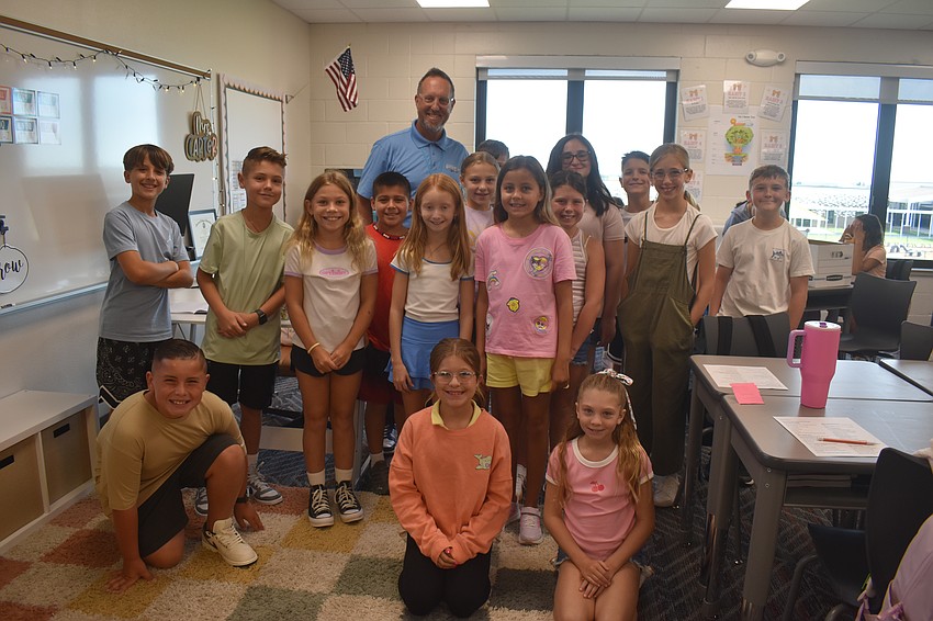 Todd Richardson says about 50% of the students at Lake Manatee transferred from B. D. Gullett Elementary School where he was the principal, so they are familiar with the way he runs things.