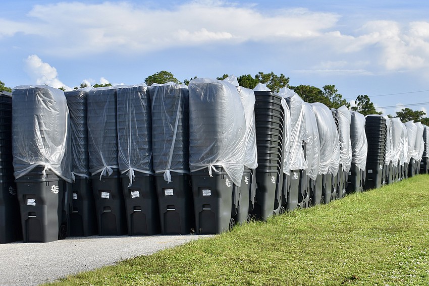 The 96-gallon bins were delivered and in full use by the end of September.