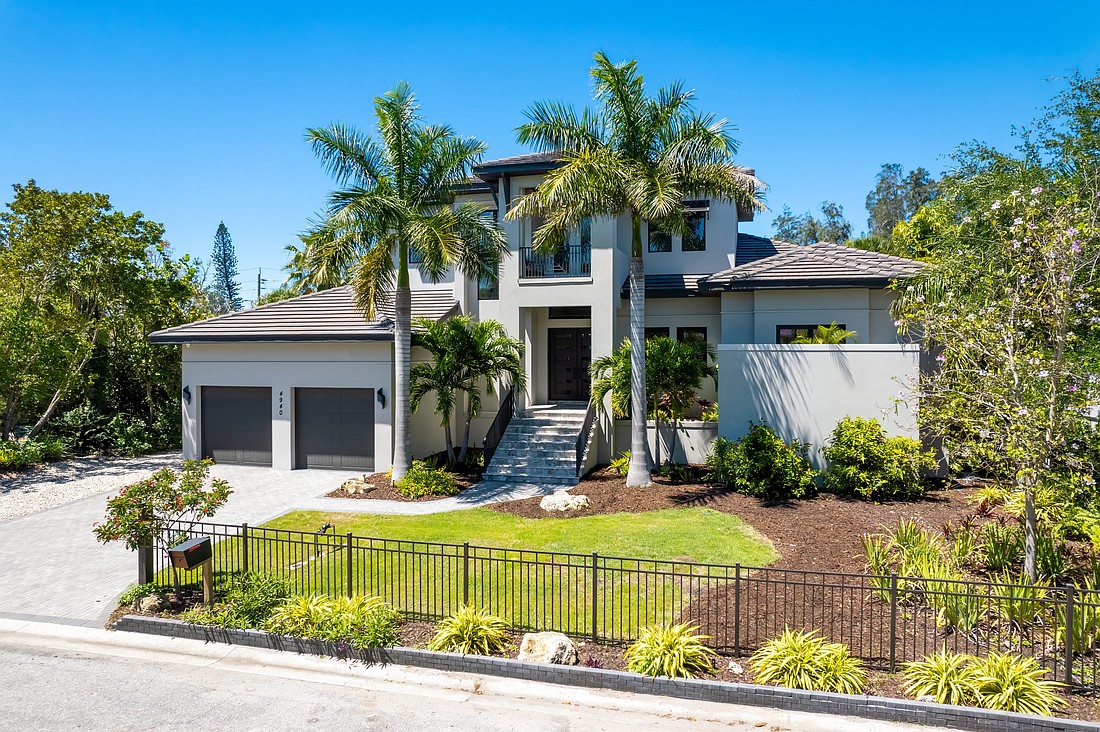 The home at 4940 Peaceable Way was built in 2019 and has four bedrooms, five baths, a pool and 3,928 square feet of living area.