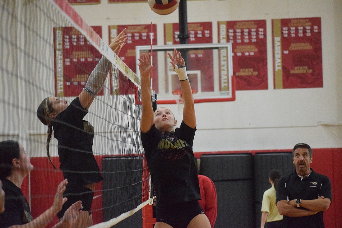 Setter Layla Larrick is one of a few key returners who expect Cardinal Mooney volleyball to make another run deep into the postseason.