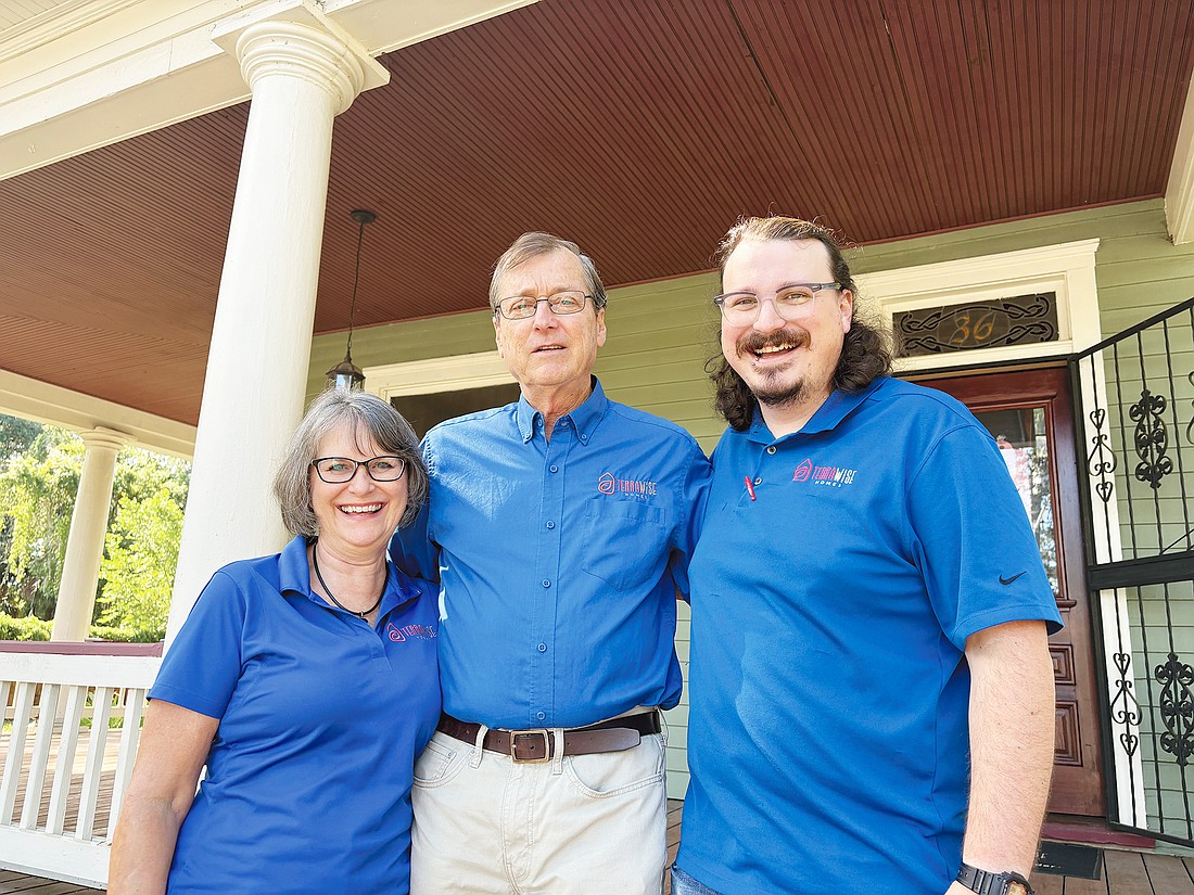 From left, Melody and David Shacter, and their son, Jac Shacter. Jac Shacter is preparing to take leadership of the family homebuilding business, TerraWise Homes from his parents.