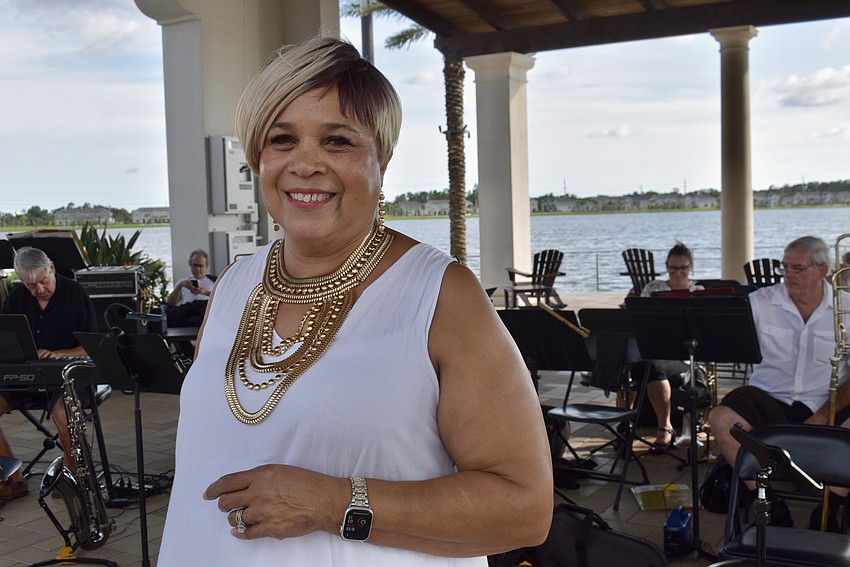 Punta Gorda's Zarita Dixon sings with the Suncoast Swing Band.