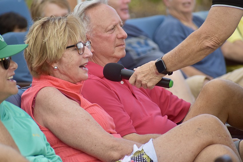 Lakewood Ranch's Brenda Maraman sings along to 