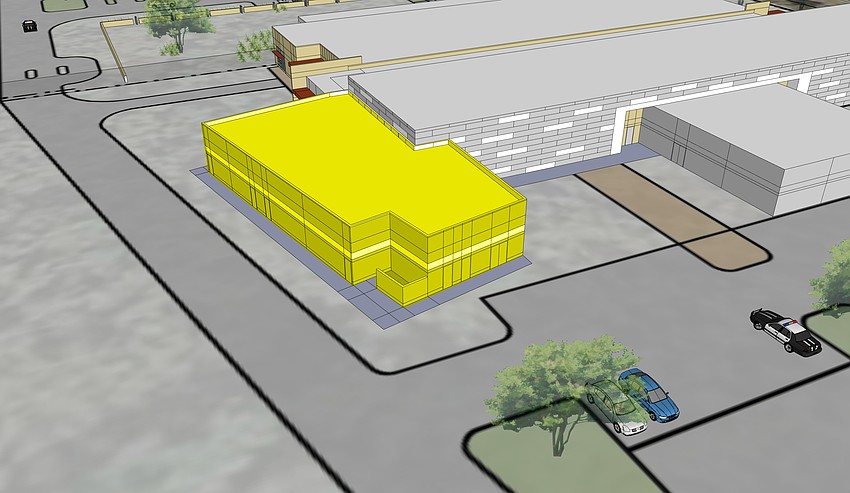 The expansion project will add approximately 5,000 square feet to the Volusia County Emergency Operations facility. Graphic courtesy of Volusia County