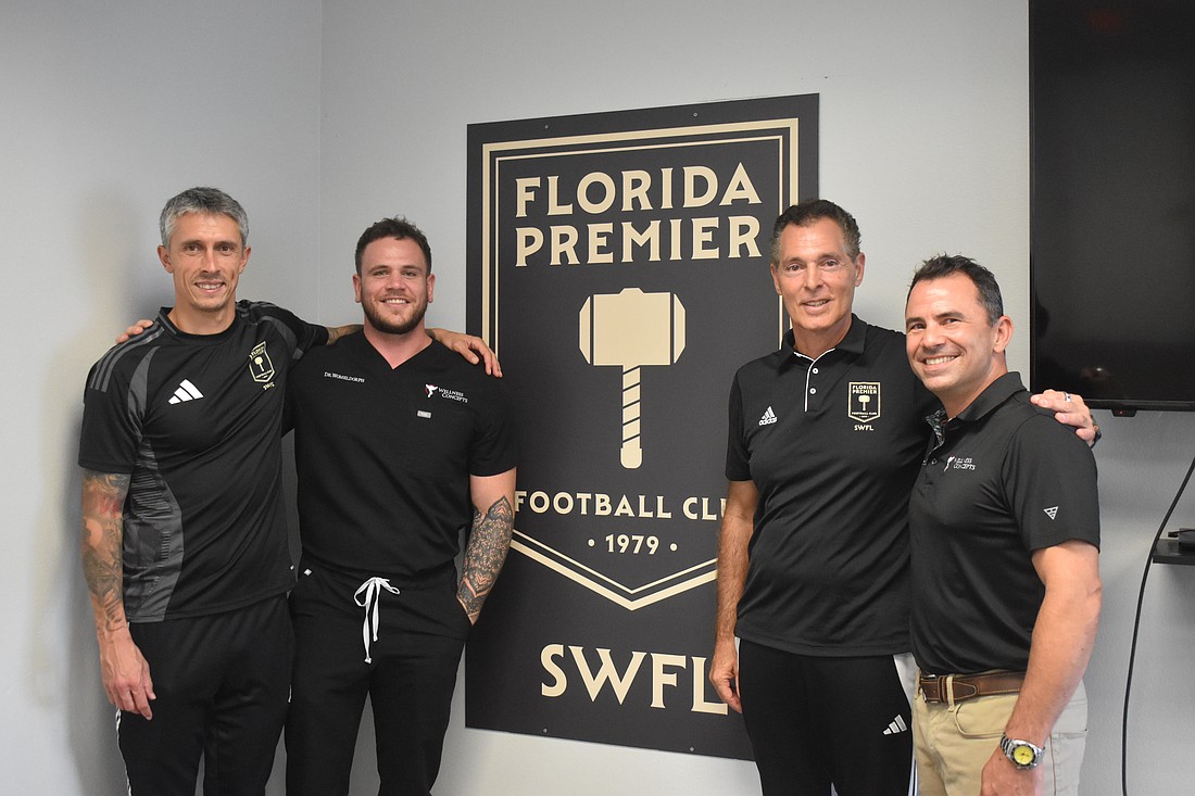 Georgie Hristov, Christian Womeldorph, Antonio Saviano and Gregory Kotlarczyk are eager to explore the partnership between Wellness Concepts and Florida Premier.