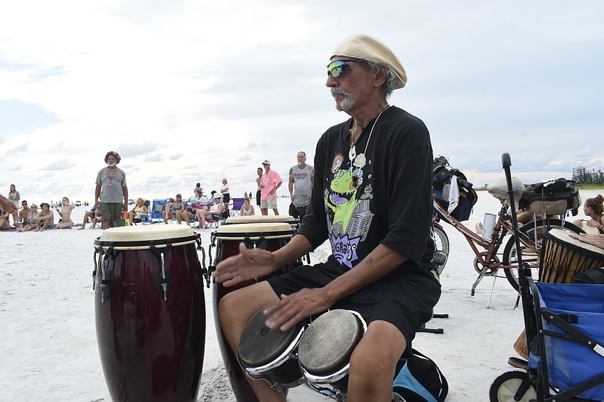Max Sutherland plays the drums.