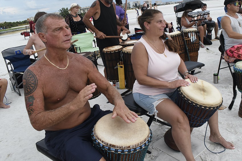 Markie Kidd, and his sister Kari Connors-Buono, play the drums.