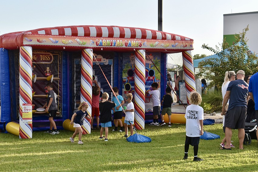 Carnival games are part of the entertainment.
