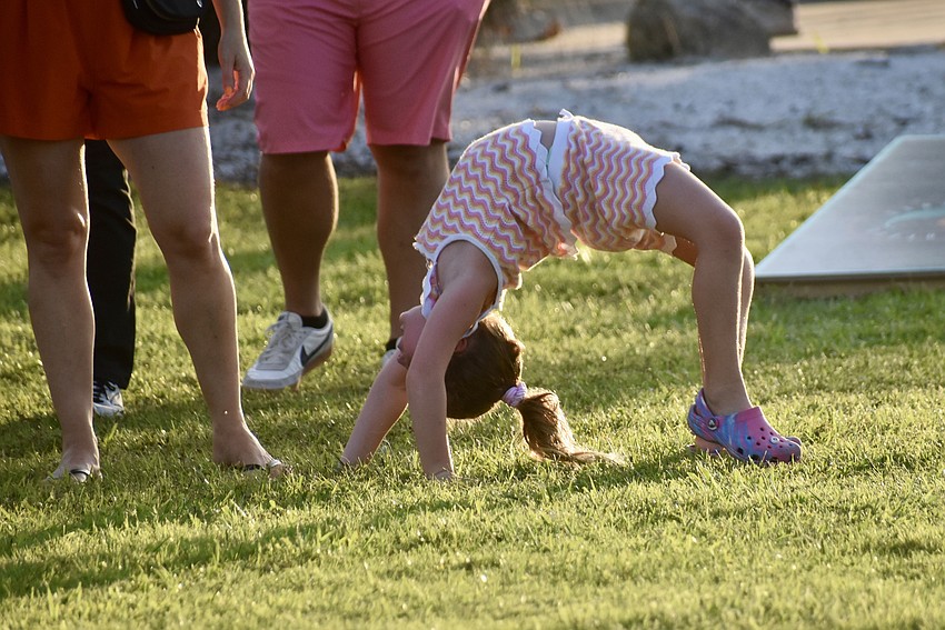Lakewood Ranch's Gia Di Meo's carnival talent is to walk around in a backbend.