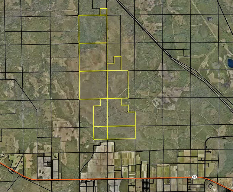 Flagler County is purchasing 3,800 acres of land for conservation west of Espanola. Image from Flagler County Commission meeting documents