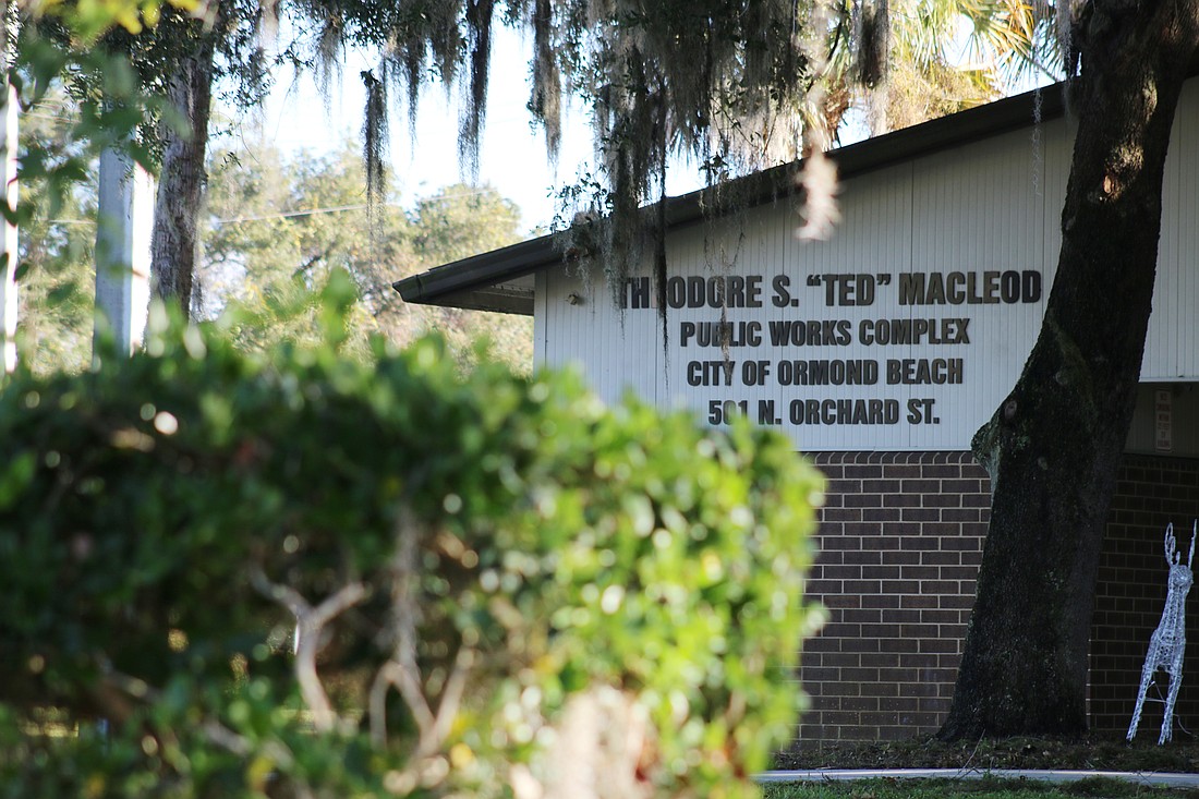 The Ormond Beach Public Works building at 501 N. Orchard St. File photo by Jarleene Almenas