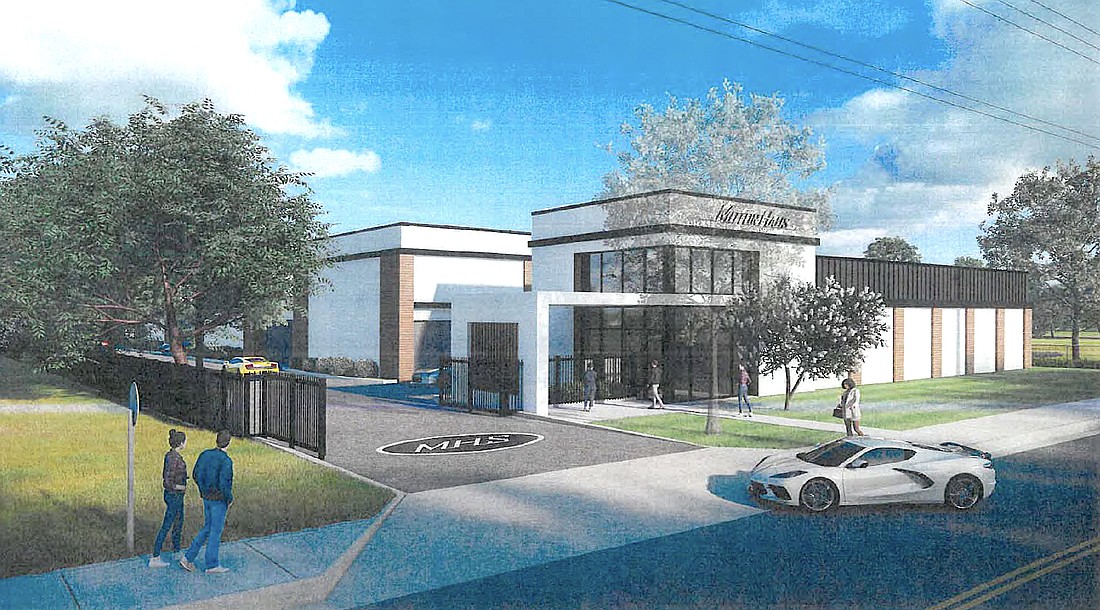 A rendering of the proposed Motorhaus Storage at 1087 N. Orange Ave.