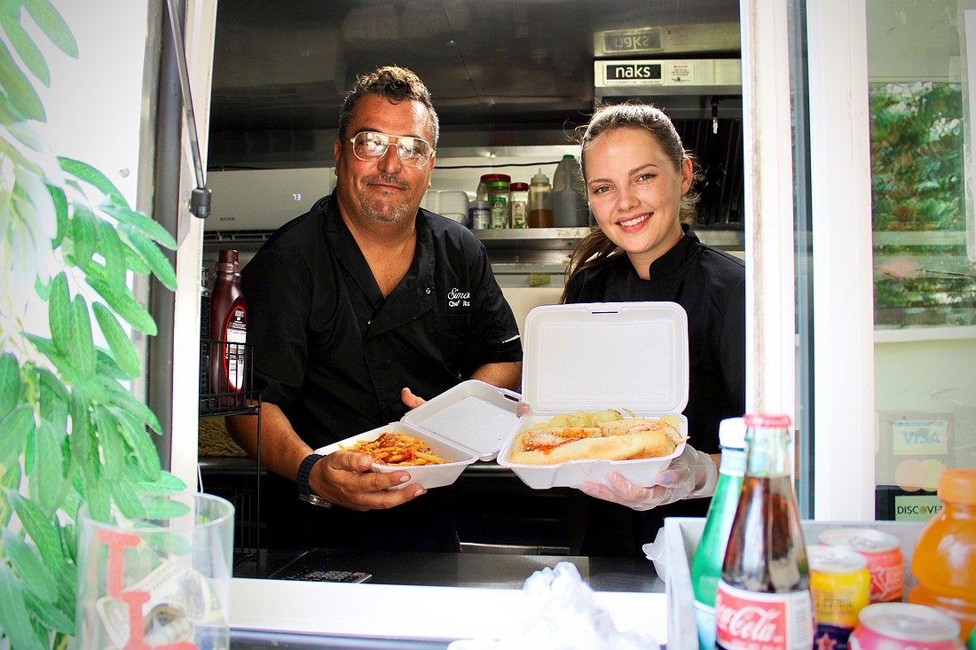 Simone Salustri and Amber Mayner started a new food truck, Buonissimo Mobile Italian Kitchen, to keep the family legacy of serving up Italian food to the community while they work to rebuild the former Le Colonne.
